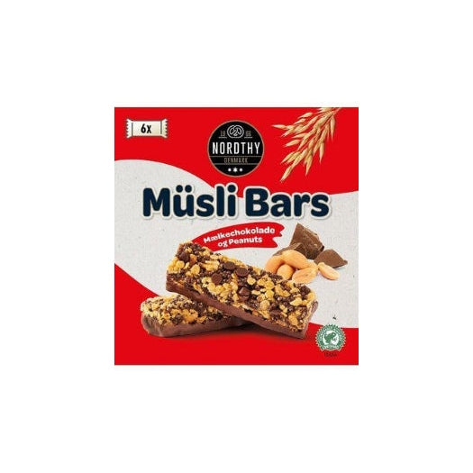 Jordnöt & Mjölkchoklad 25 g x 6